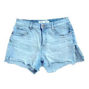 Levi Strauss Signature Blue Denim High Rise Shorts Size 10  6 0454